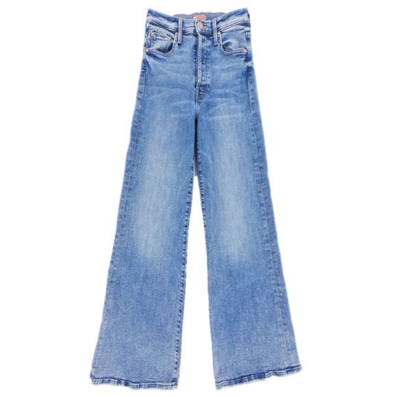MOTHER The Tomcat Roller Ankle Jeans Bonfire Lighting Wide Flare Western Boho 26